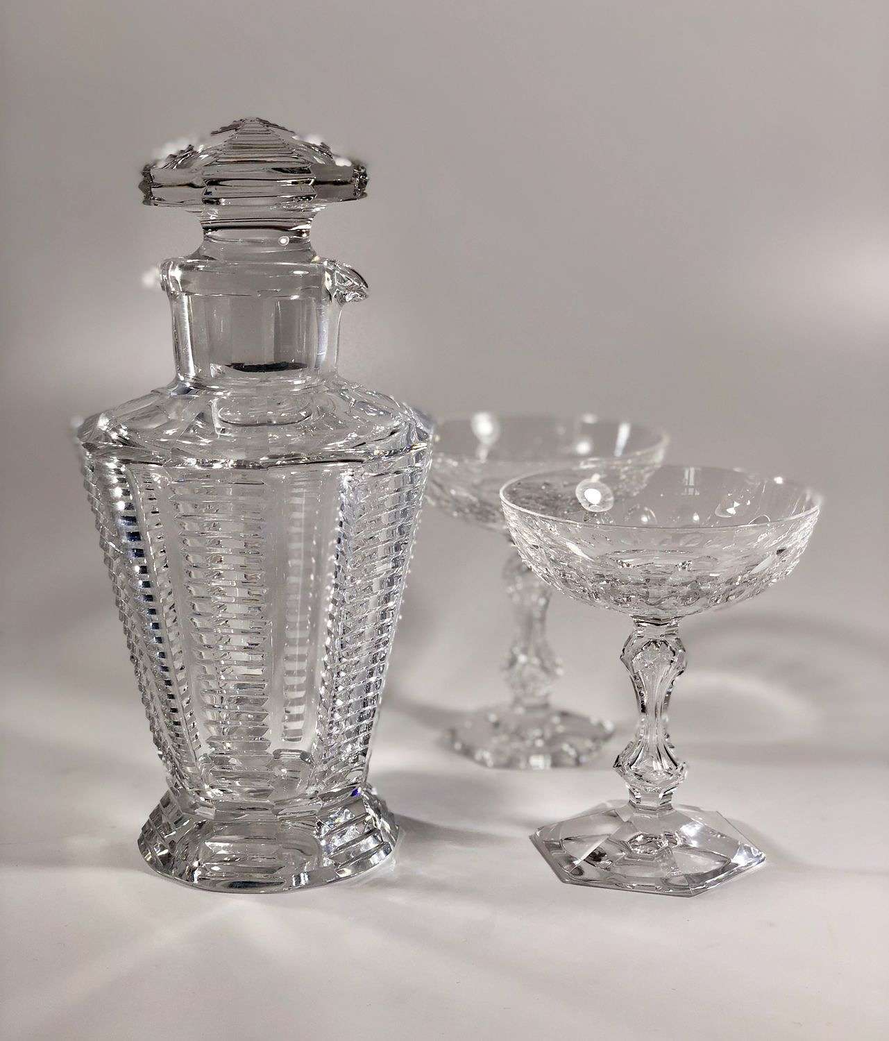 Finest cut crystal cocktail shaker decanter
