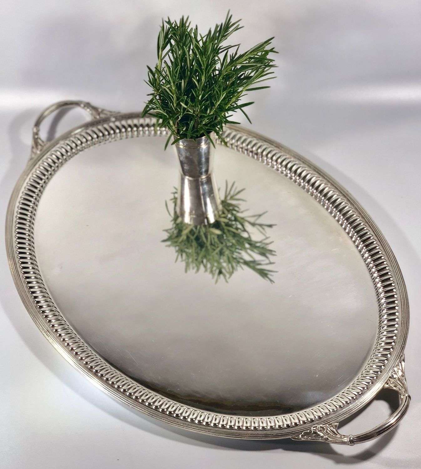 19th C Mappin & Webb silver plated serving tray