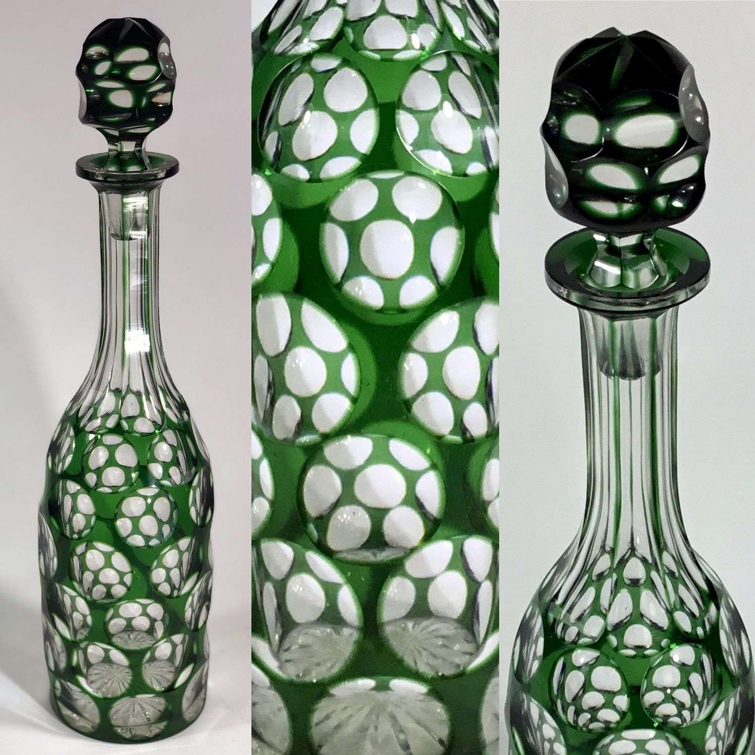 Exceptional Victorian cut to clear glass decanter