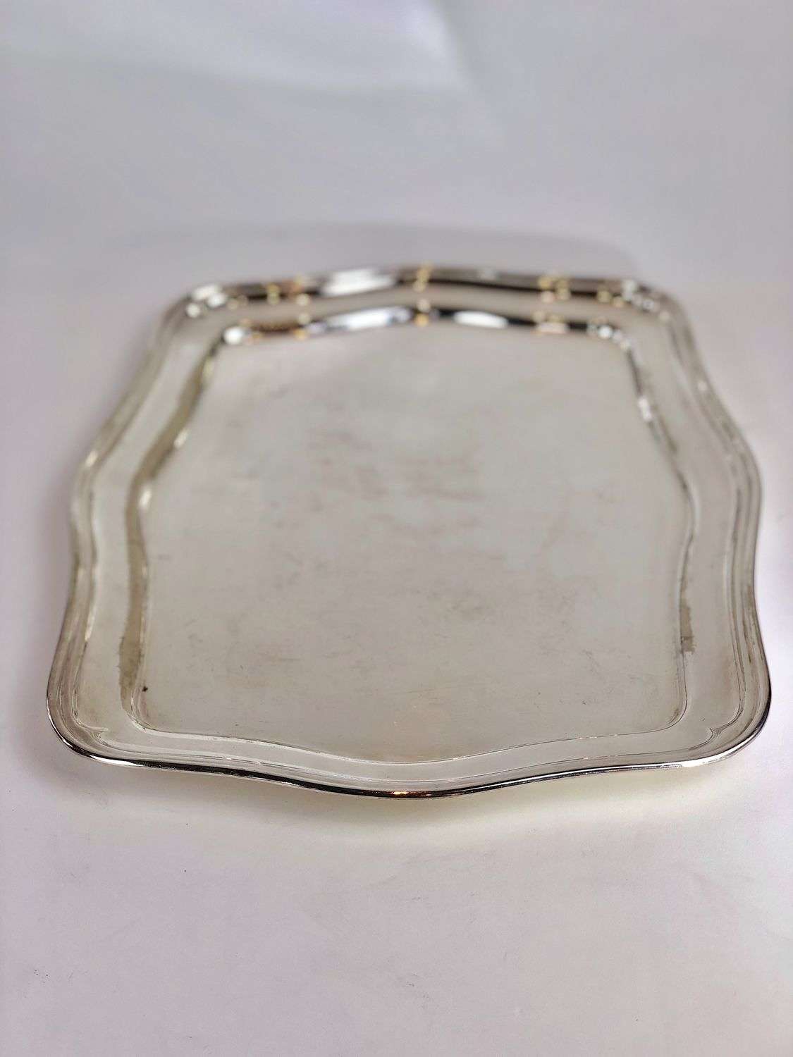 Silver plated cocktail tray signed Wiskemann