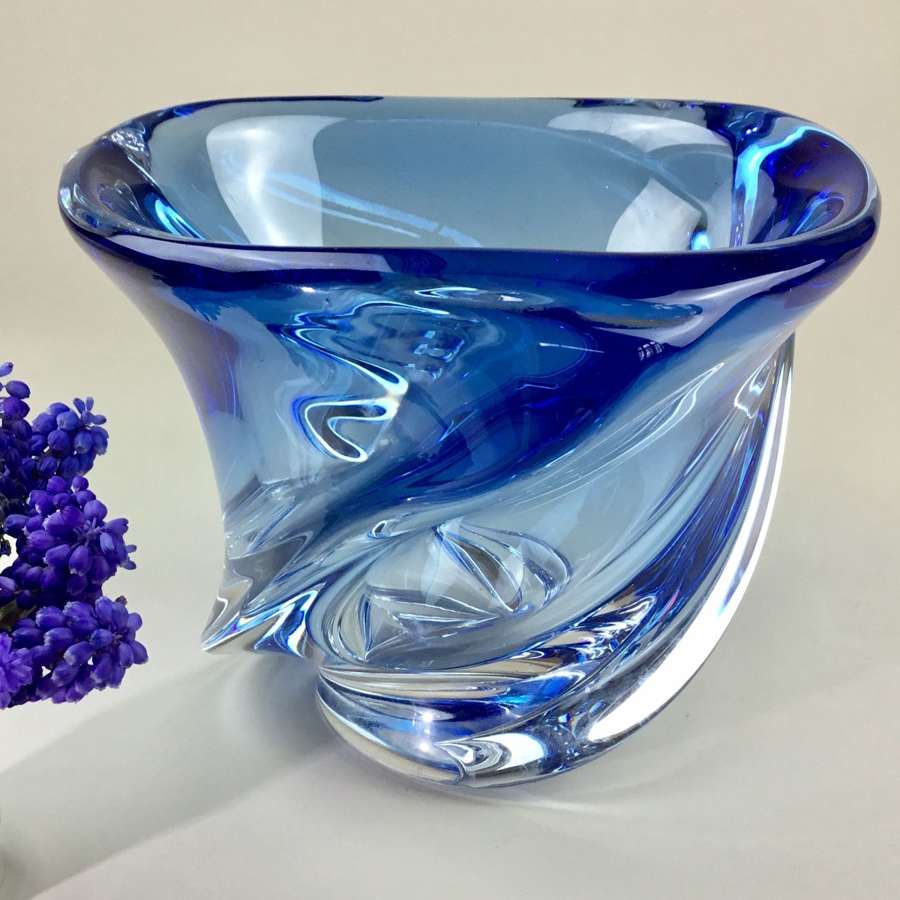 Val St Lambert crystal bowl 1950s