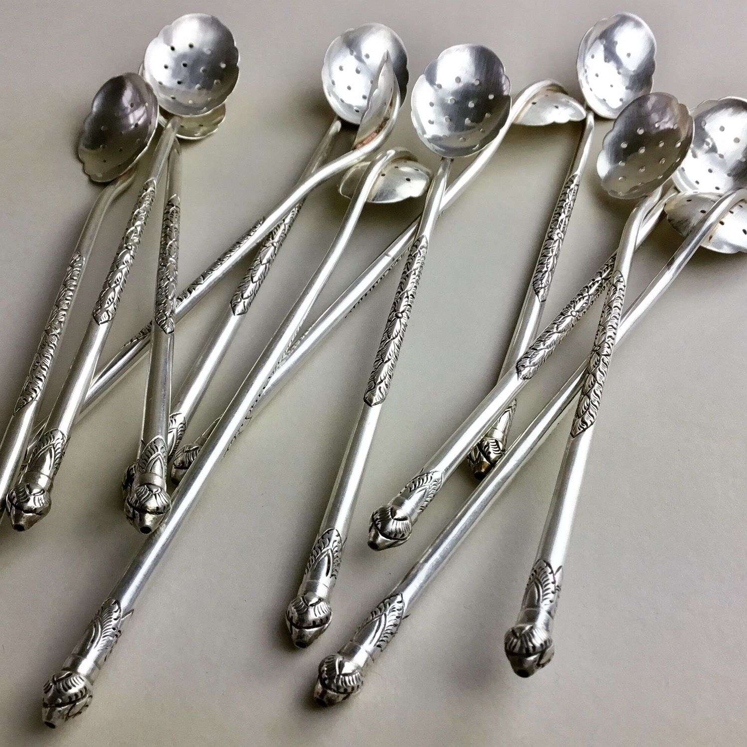 1920s cocktail straw/spoons