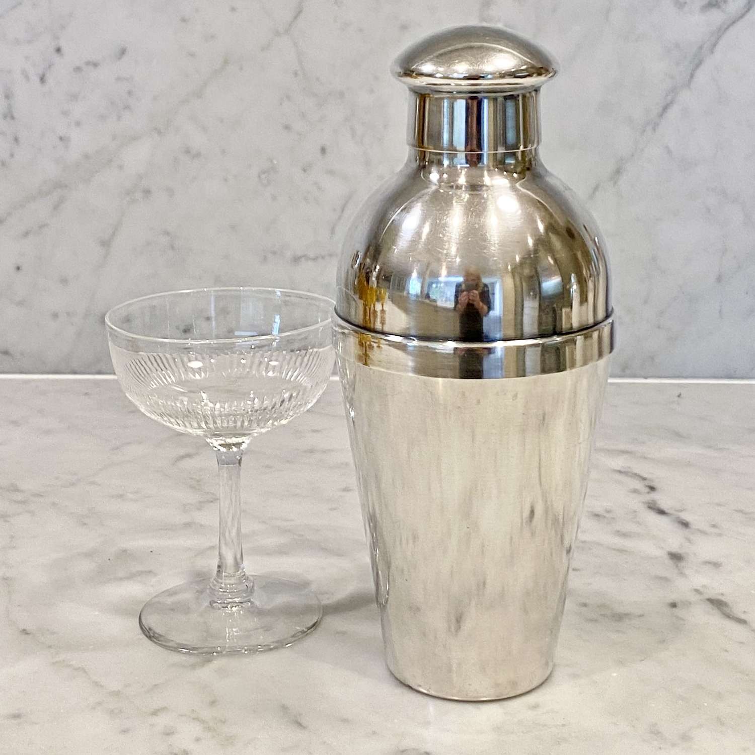 Wiskemann Art Deco silver plated cocktail shaker