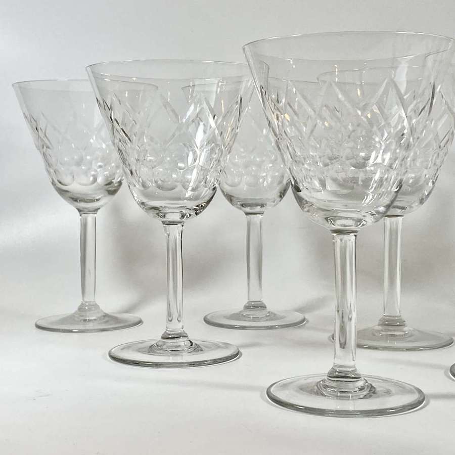 11 Extra large French wine Rummer glasses or goblets