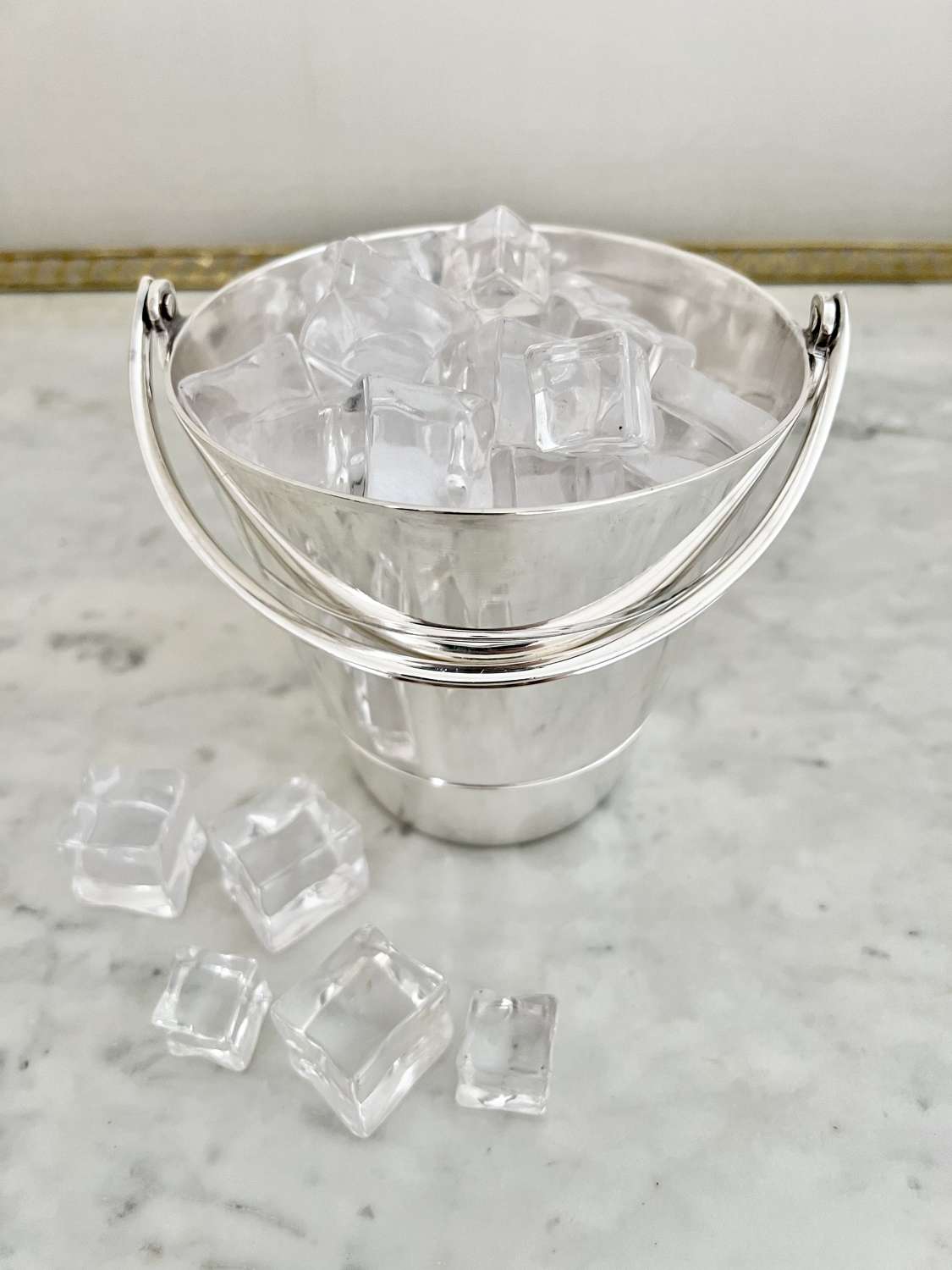 Silver plated Mappin & Webb ice bucket pail