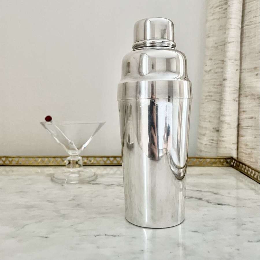 Vintage Christofle silver plated cocktail shaker