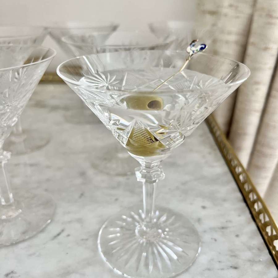Val Saint Lambert Finest Crystal Cocktail Or Champagne Coupes