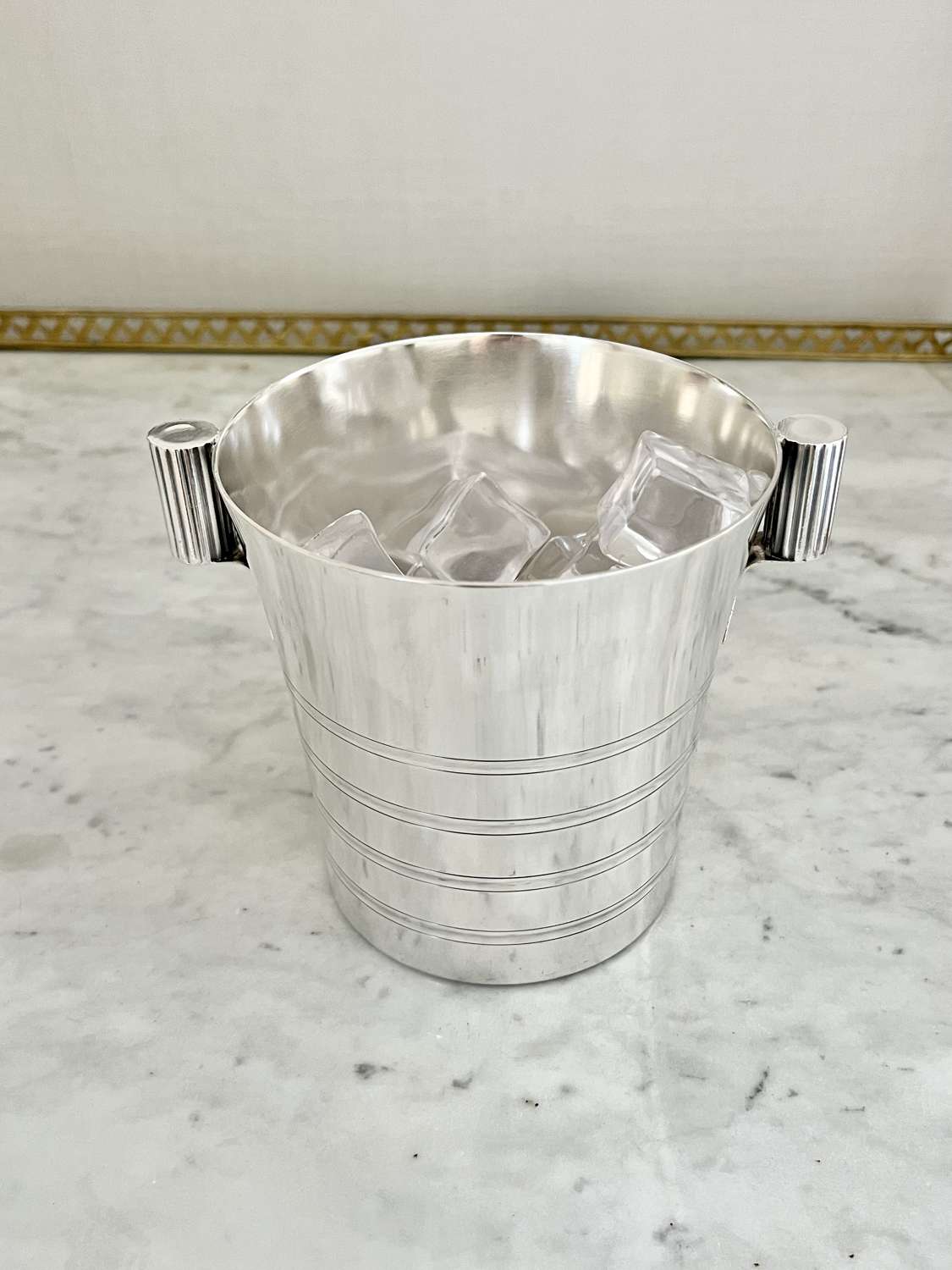 Art Deco French Silver Plated Ice Bucket
