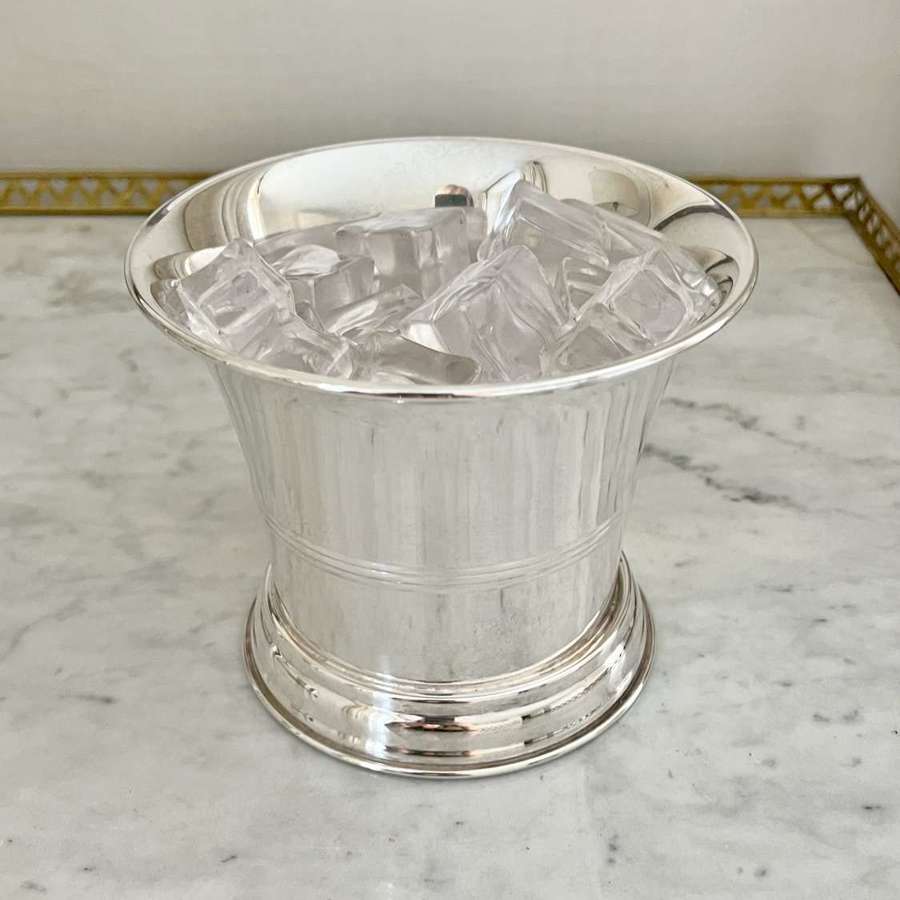 Mid Century Silver Plated Ice Bucket 1950s