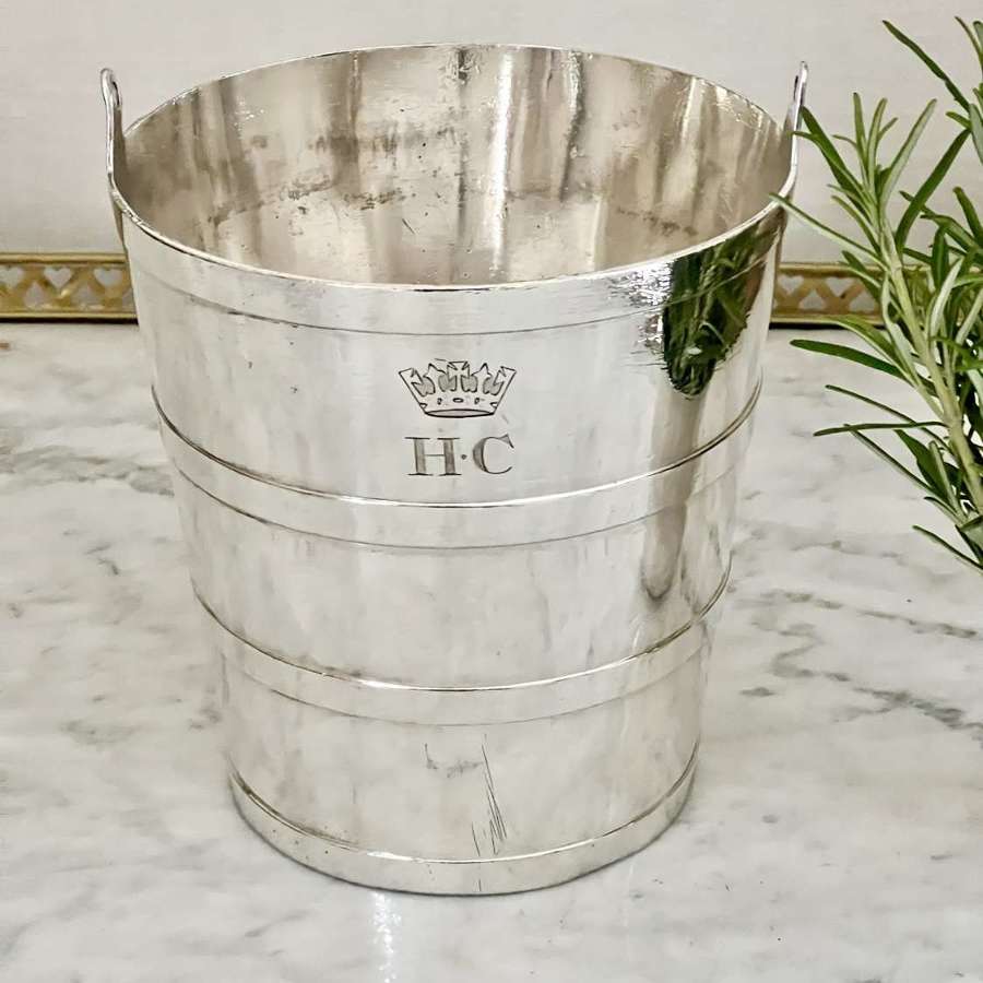 House Of Commons Silver Plated Ice Bucket Date 1881