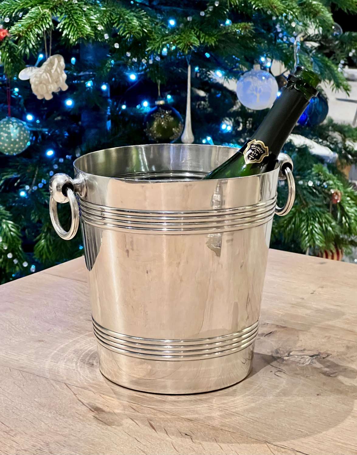 French Silver Plated Champagne Wine Bucket Cooler
