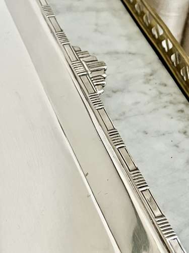 C1930 Superb Art Deco Geometric Border Drinks Tray