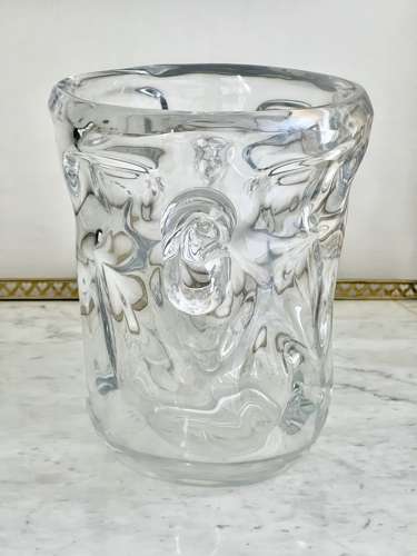 Outstanding Joseph Bleichner crystal wine cooler or vase
