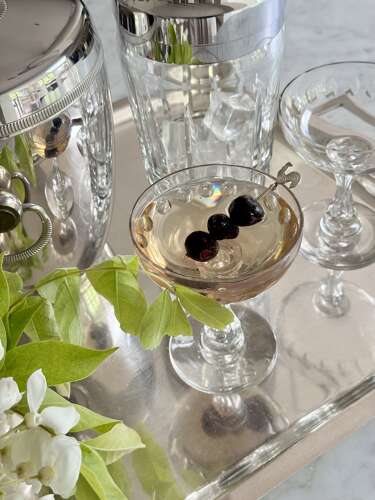 Art Deco Silver Plated Cockerel Cocktail Stick Set