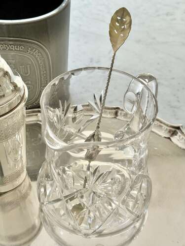 Classic English cut crystal cocktail mixing jug C1950