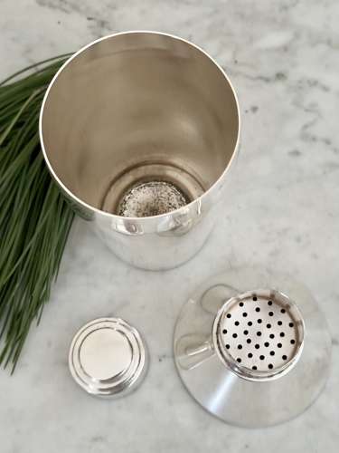 Art Deco Silver Plated Cocktail Shaker By Selfridges & Co 1930s
