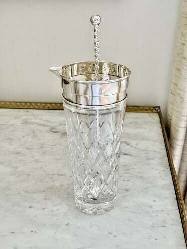 Art Deco Cocktail Mixing Jug & Spoon Set