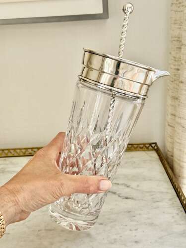 Art Deco Cocktail Mixing Jug & Spoon Set