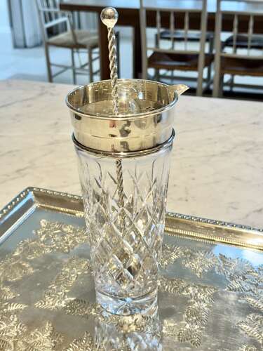 Art Deco Cocktail Mixing Jug & Spoon Set