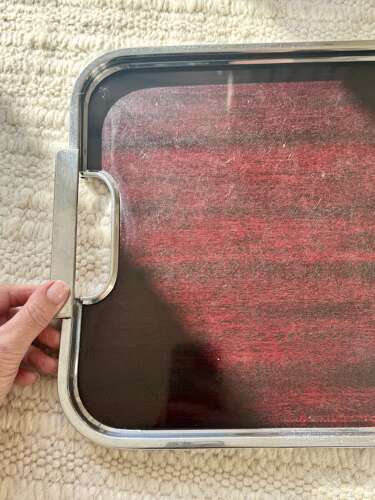 Art Deco Chrome and Bakelite serving tray by Besway