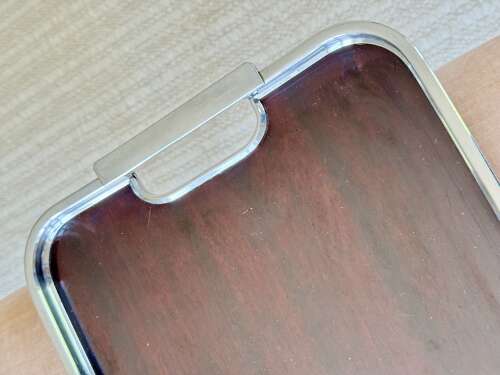 Art Deco Chrome and Bakelite serving tray by Besway