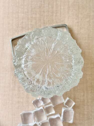Icicle glass ice bucket by Tapio Wirkkala for Iittala C1970