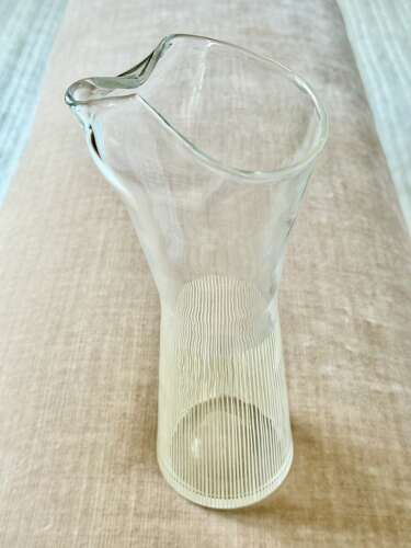 Tall Swedish enamelled glass cocktail mixing jug C1956