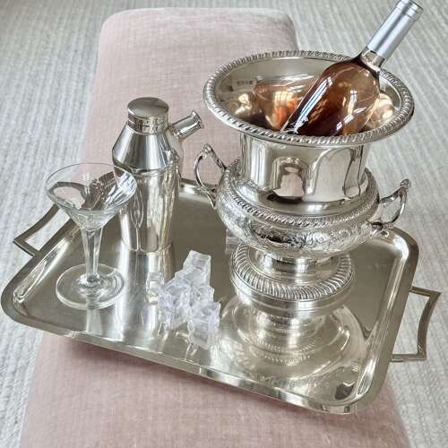 Excellent Mid 20thC silver plated Champagne Wine Bucket Cooler