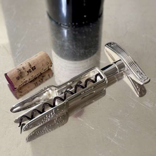 Rare vintage Christofle silver plated cork screw