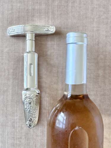Rare vintage Christofle silver plated cork screw