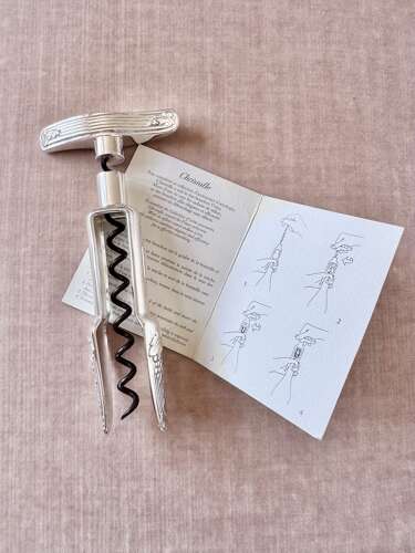 Rare vintage Christofle silver plated cork screw