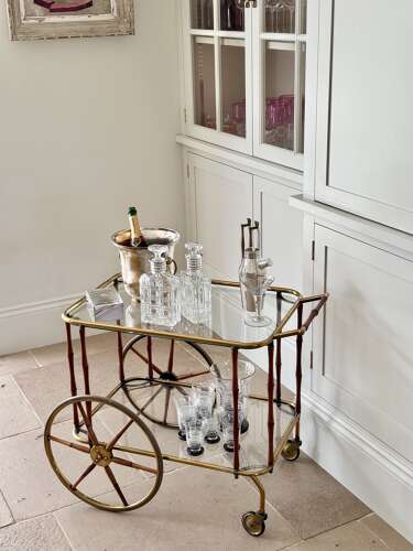 Superb Maison Jansen cocktail trolley C1960