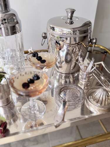 Art Deco Silver Plated Cocktail Bonzer Hawthorne Strainer. Bar Drinks Sieve c1950