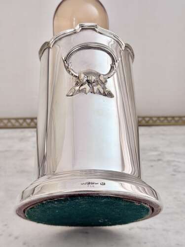 Silver plated Marples & Co bottle coaster circa 1900