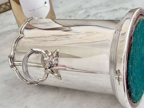 Silver plated Marples & Co bottle coaster circa 1900
