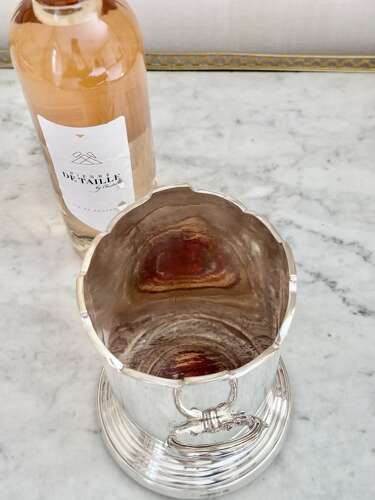 Silver plated Marples & Co bottle coaster circa 1900