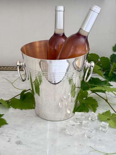 Fine French vintage silver plated wine cooler C1950/60s