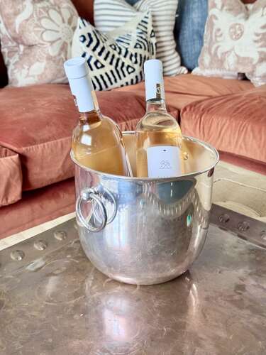 Mid Century Modern Italian Silver Plated Wine & Champagne Cooler Bucket