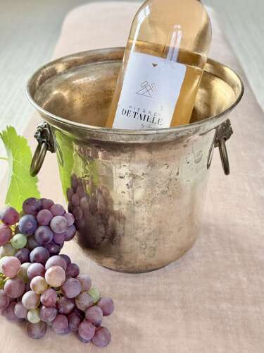 French worn silver plated Champagne wine bucket cooler C1940/50s