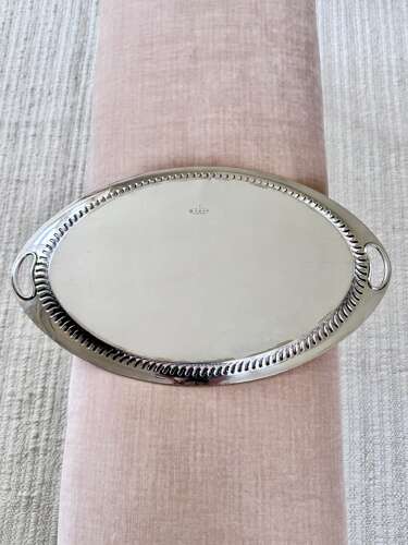 Fine Victorian Elkington Silver Plated Serving Tray 1893