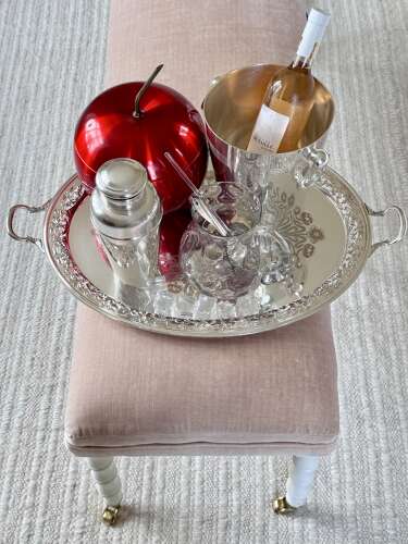 An Exceptional Edwardian Art Nouveau Silver-Gilt & EPNS Gallery Tray
