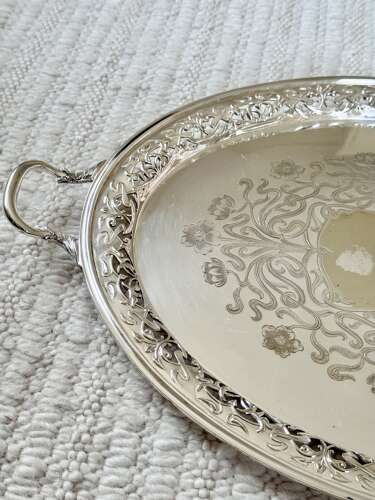 An Exceptional Edwardian Art Nouveau Silver-Gilt & EPNS Gallery Tray