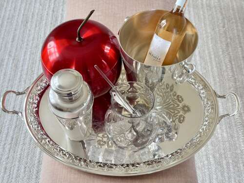 An Exceptional Edwardian Art Nouveau Silver-Gilt & EPNS Gallery Tray