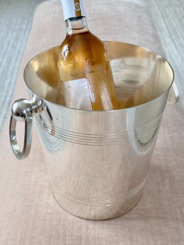 Fabulous French Art Deco Silver Plated Champagne Cooler by Orbrille C1930