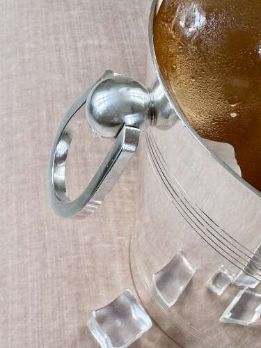 Fabulous French Art Deco Silver Plated Champagne Cooler by Orbrille C1930