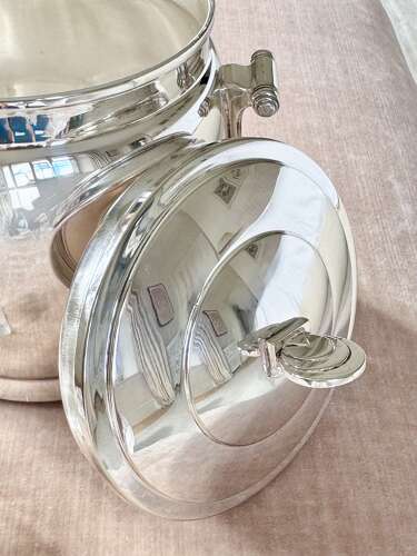 An Art Deco Silver plated Ice Bucket by William Suckling C1930
