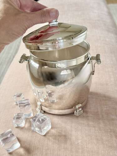 An Art Deco Silver plated Ice Bucket by William Suckling C1930